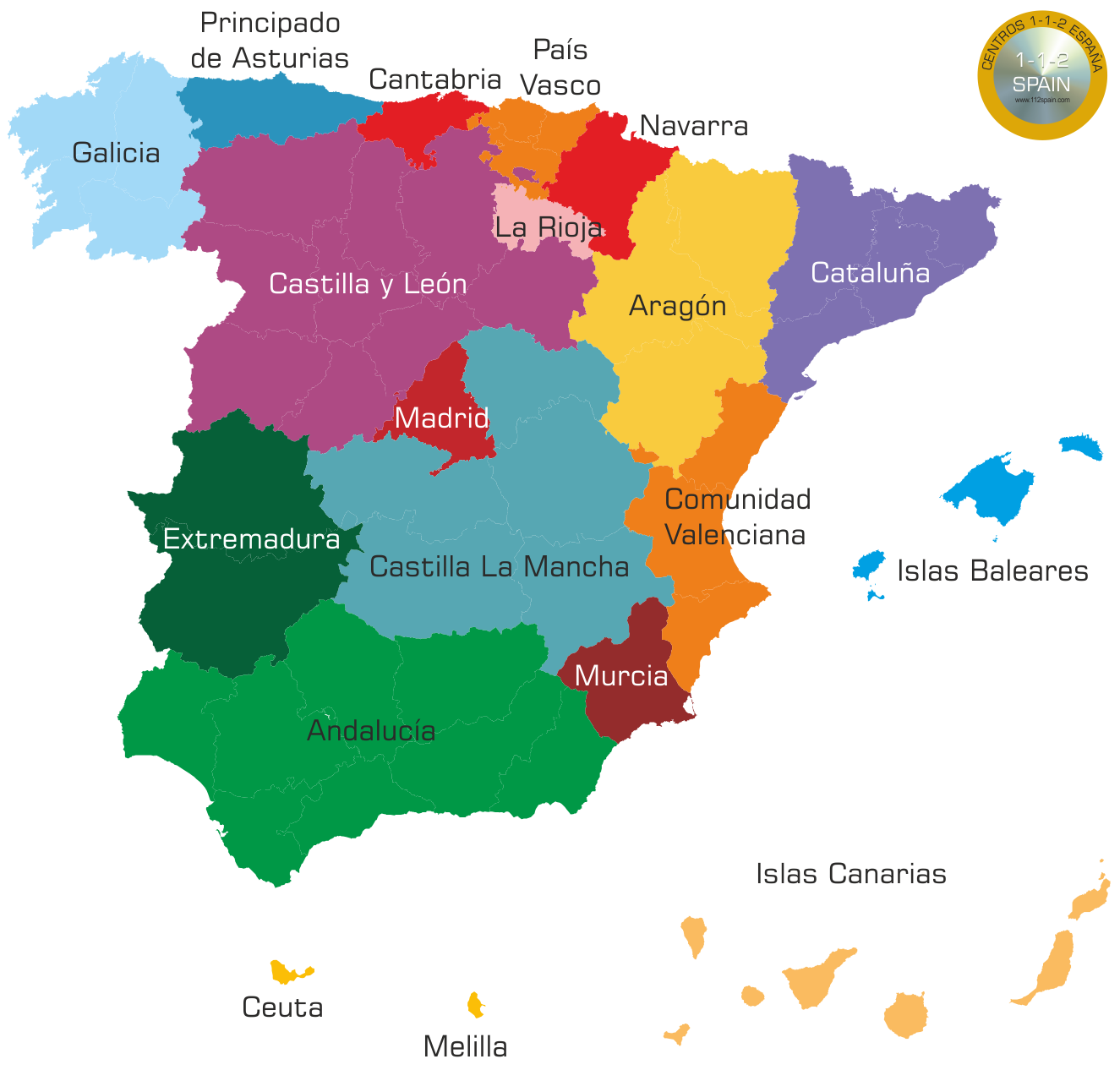 112 zona geográfica
