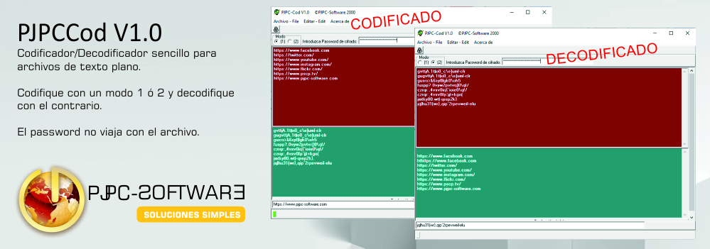 Cabecera gráfica de PJPCCod V1.0